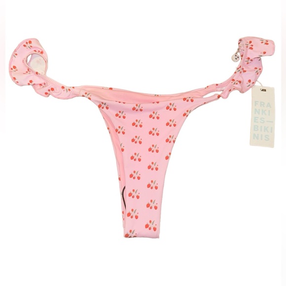 NWT SOLD OUT Frankies Bikinis Ali Ruffle Skimpy Bikini Bottom - Picture 10 of 10
